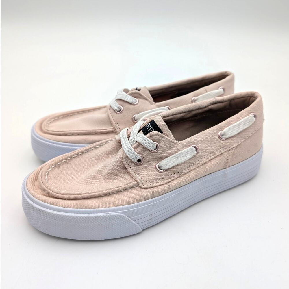 Sperry Bahama Platform Sneaker Shoes Round Toe Girls Blush Size US2M EU33.5
